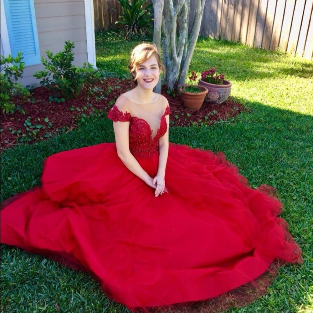 Red Glamour by Terani Couture ball gown